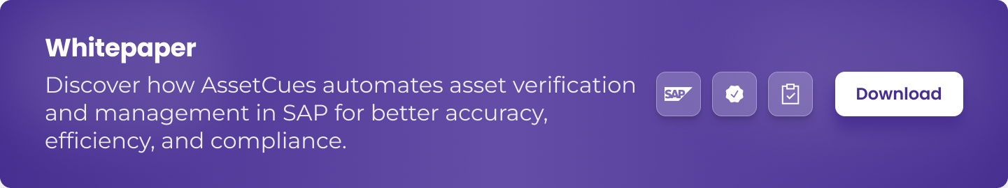 AssetCues automates asset verification and management in SAP