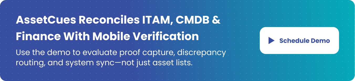 CTA AssetCues Reconciles