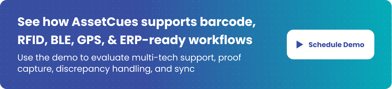 CTA See how AssetCues supports barcode